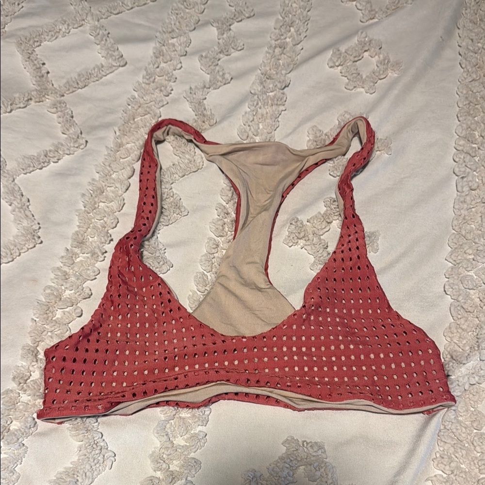 Acacia mesh racerback bikini top